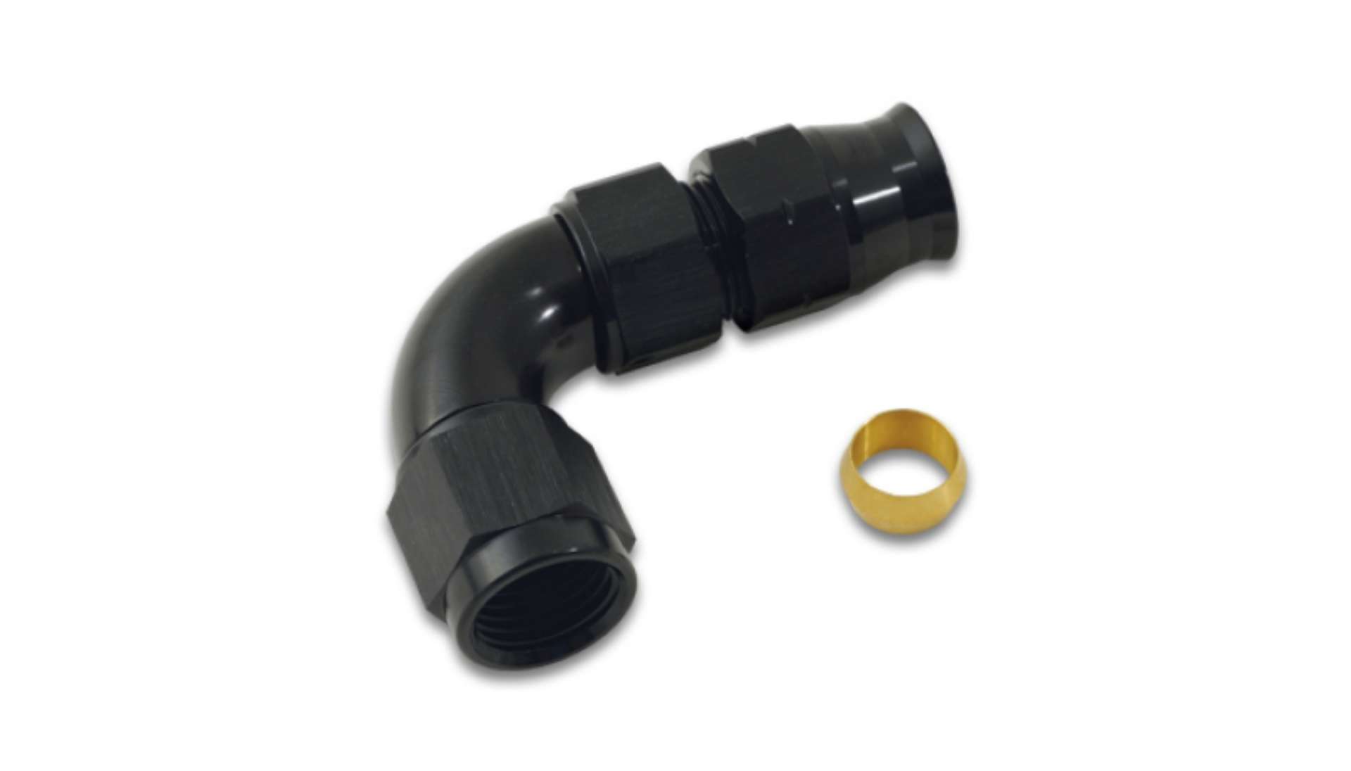 Picture of Vibrant 90 Deg 5-16in Tube to Female -6AN Adapter w- Olive Inserts