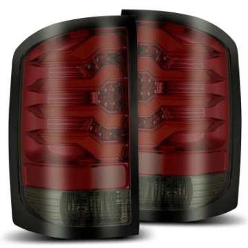 Picture of AlphaRex 14-18 GMC Sierra 1500 PRO-Series LED Tail Lights Red Smoke