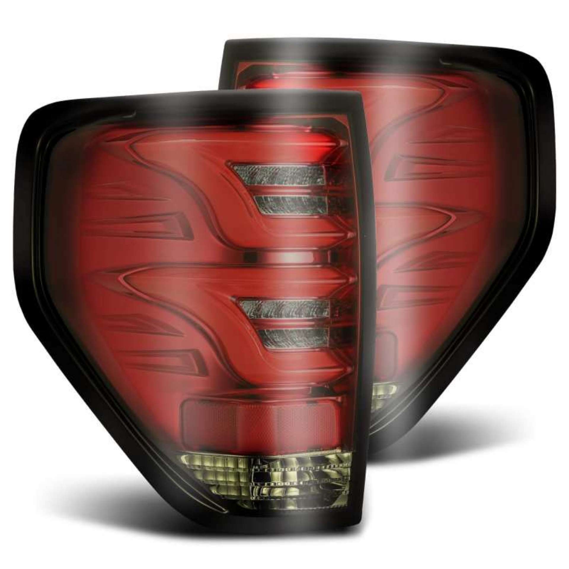 Picture of AlphaRex 09-14 Ford F-150 Excl Flareside Truck Bed Models PRO-Series LED Tail Lights Red Smoke