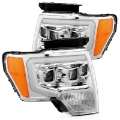 Picture of AlphaRex 09-14 Ford F-150 LUXX LED Proj Headlights Plank Style Chrome w-Activ Light-Seq Signal-DRL