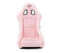 Picture of NRG FRP Bucket Seat Prisma Edition w- Pearlized Back and Pink Alcantara Medium