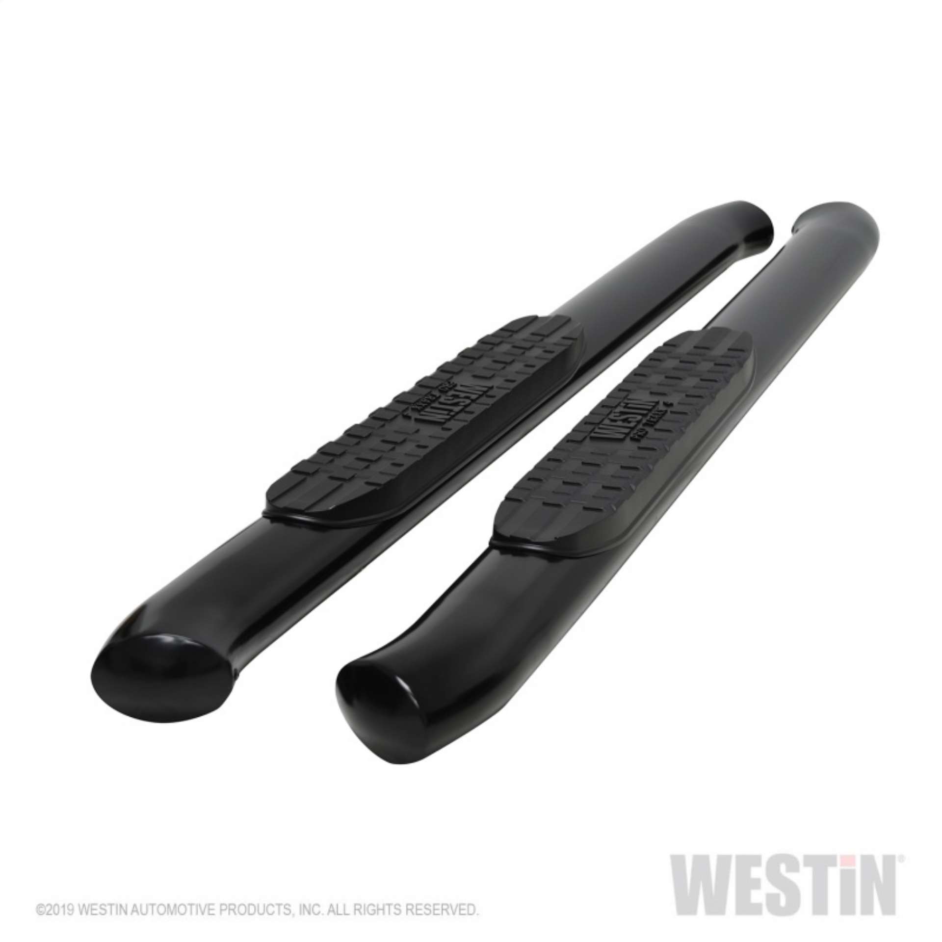 Picture of Westin 19-20 Chevrolet Silverado - GMC Sierra 1500 Reg Cab PRO TRAXX 4 Oval Nerf Step Bars - Black