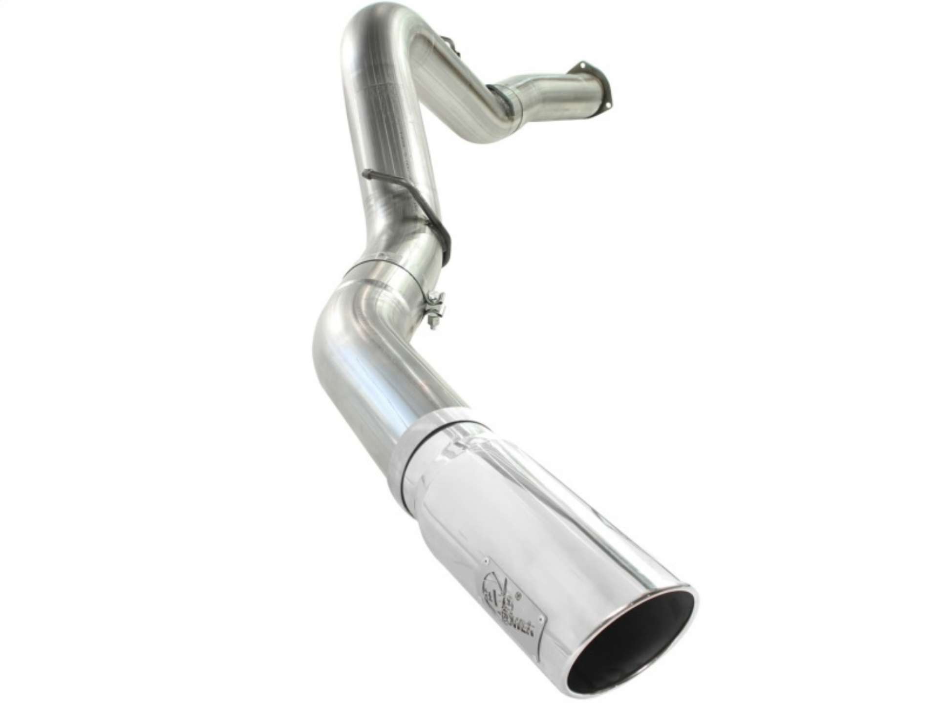 Picture of aFe MACHForce XP Exhaust 5in DPF-Polished, GM Diesel Trucks 07-5-10 V8-6-6L 9td LMM