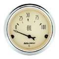 Picture of Autometer 2-1-16 inch Electric Oil Pressure 100PSI Antique Beige Gauge