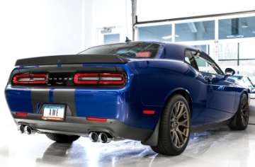 Picture of AWE Tuning 2017+ Dodge Challenger 5-7L Track Edition Exhaust - Diamond Black Quad Tips