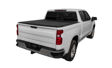 Picture of Access LOMAX Tri-Fold Cover 16-20 Toyota Tacoma 6in Box Split Rail - Black Urethane