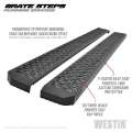 Picture of Westin Grate Steps Running Boards 68 in - Textured Black