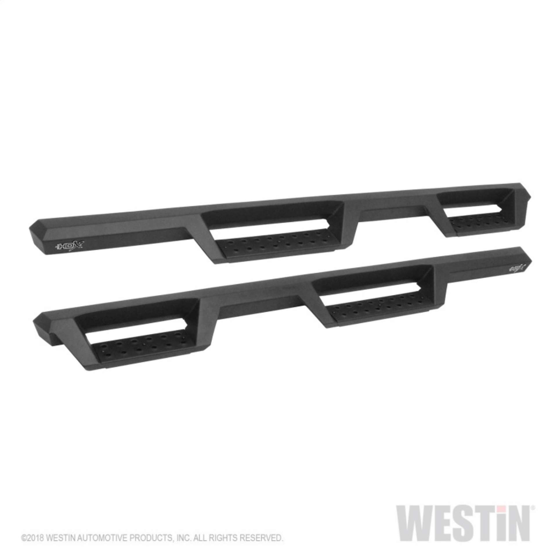 Picture of Westin 18-20 Jeep Wrangler JL Unlimited 4DR HDX Drop Nerf Step Bars - Textured Black