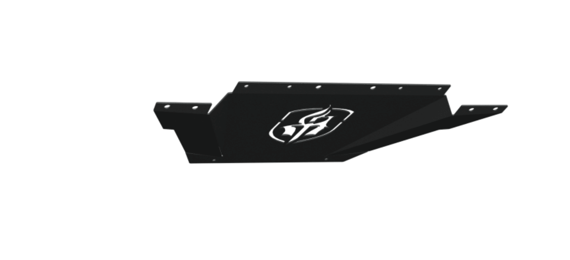 Picture of Road Armor 14-15 Chevy 1500 SPARTAN Front Bumper Bolt-On Skid Plate - Tex Blk