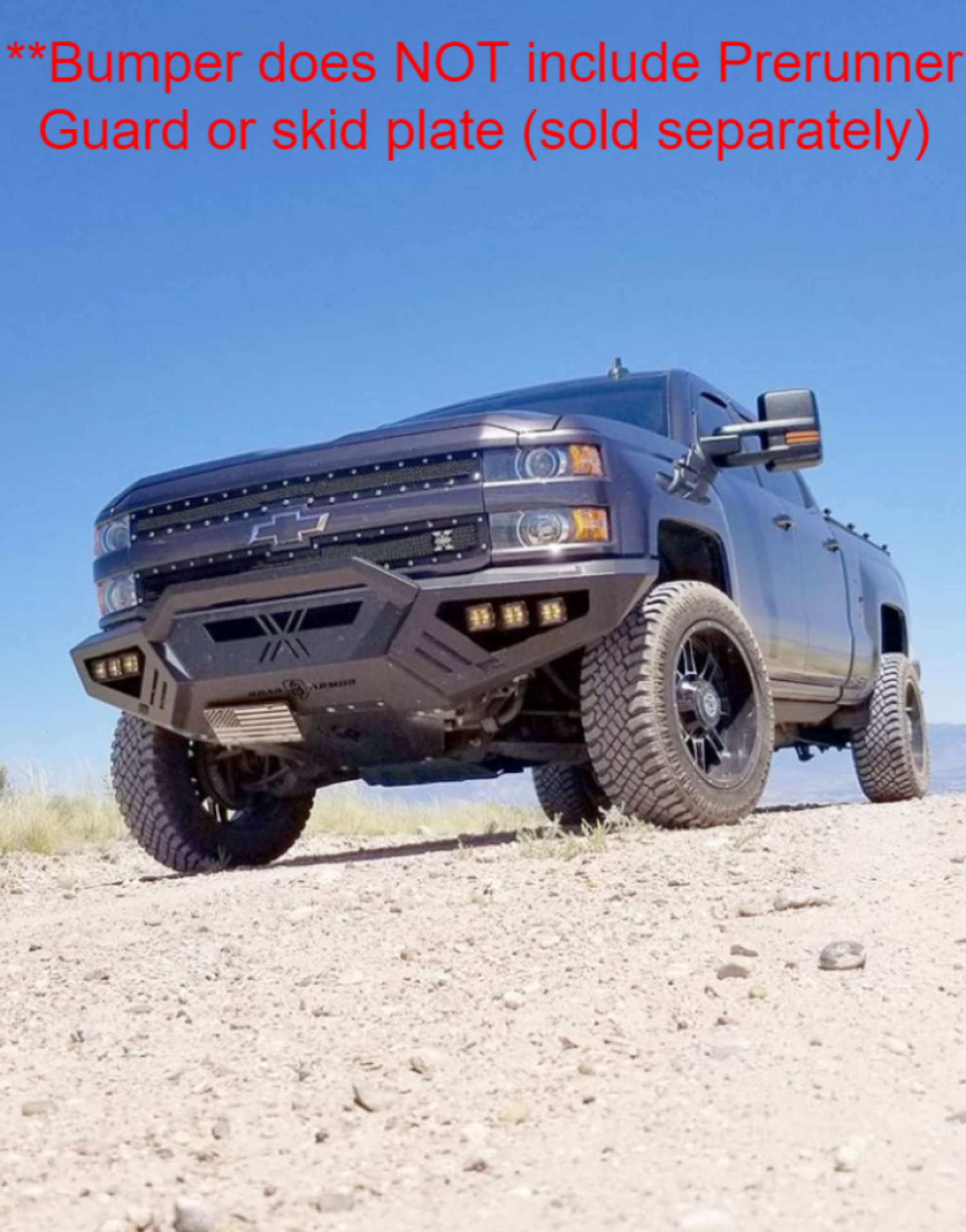 Picture of Road Armor 15-19 Chevy 2500 SPARTAN Front Bumper - Tex Blk