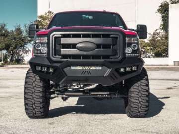 Picture of Road Armor 11-16 Ford F-250 SPARTAN Front Bumper Bolt-On Pre-Runner Guard - Tex Blk