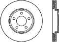 Picture of StopTech 03-11 Ford Crown Victoria Cryo Slotted Front Left Sport Brake Rotor