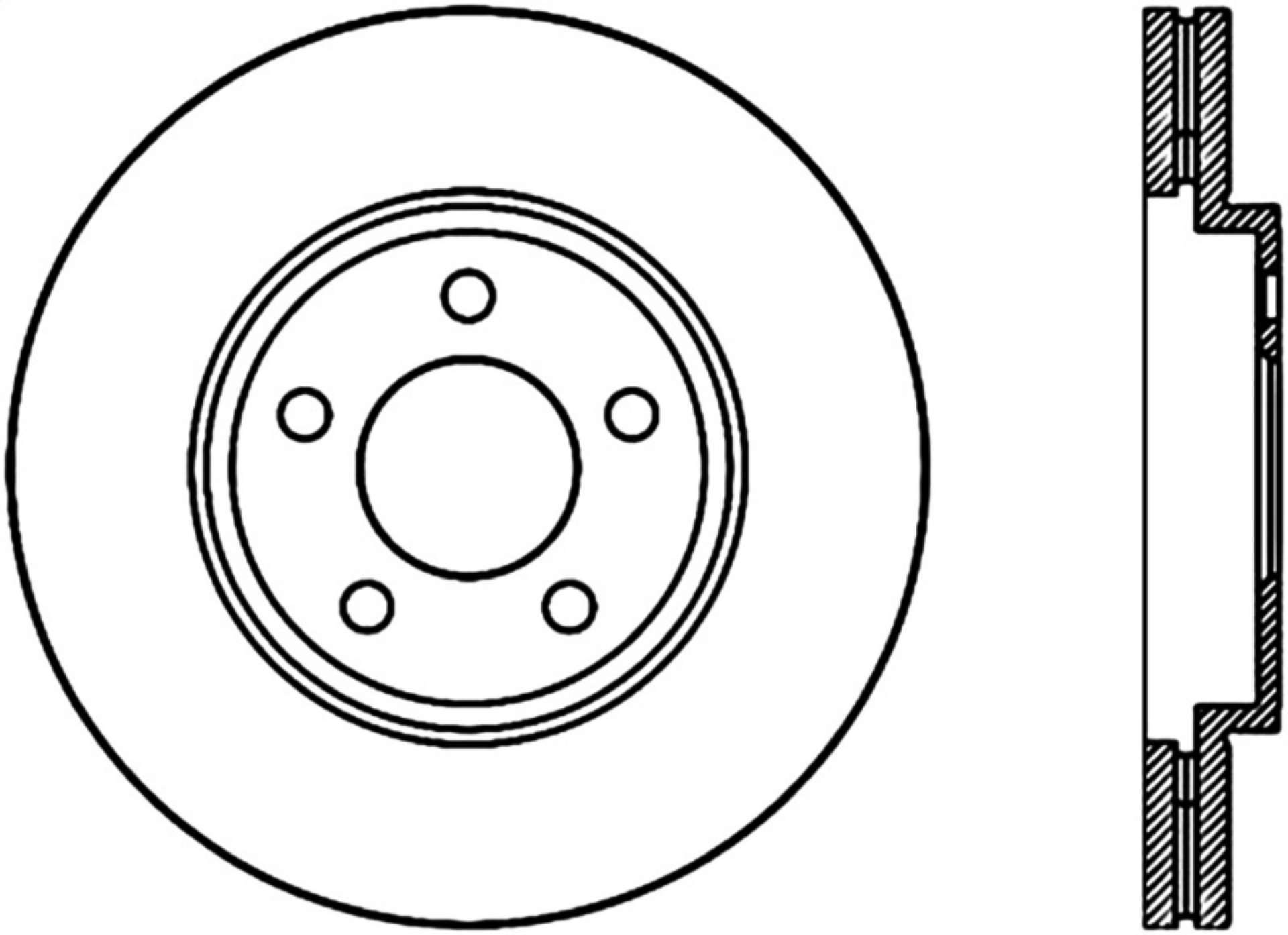 Picture of StopTech 03-11 Ford Crown Victoria Cryo Slotted Front Right Sport Brake Rotor