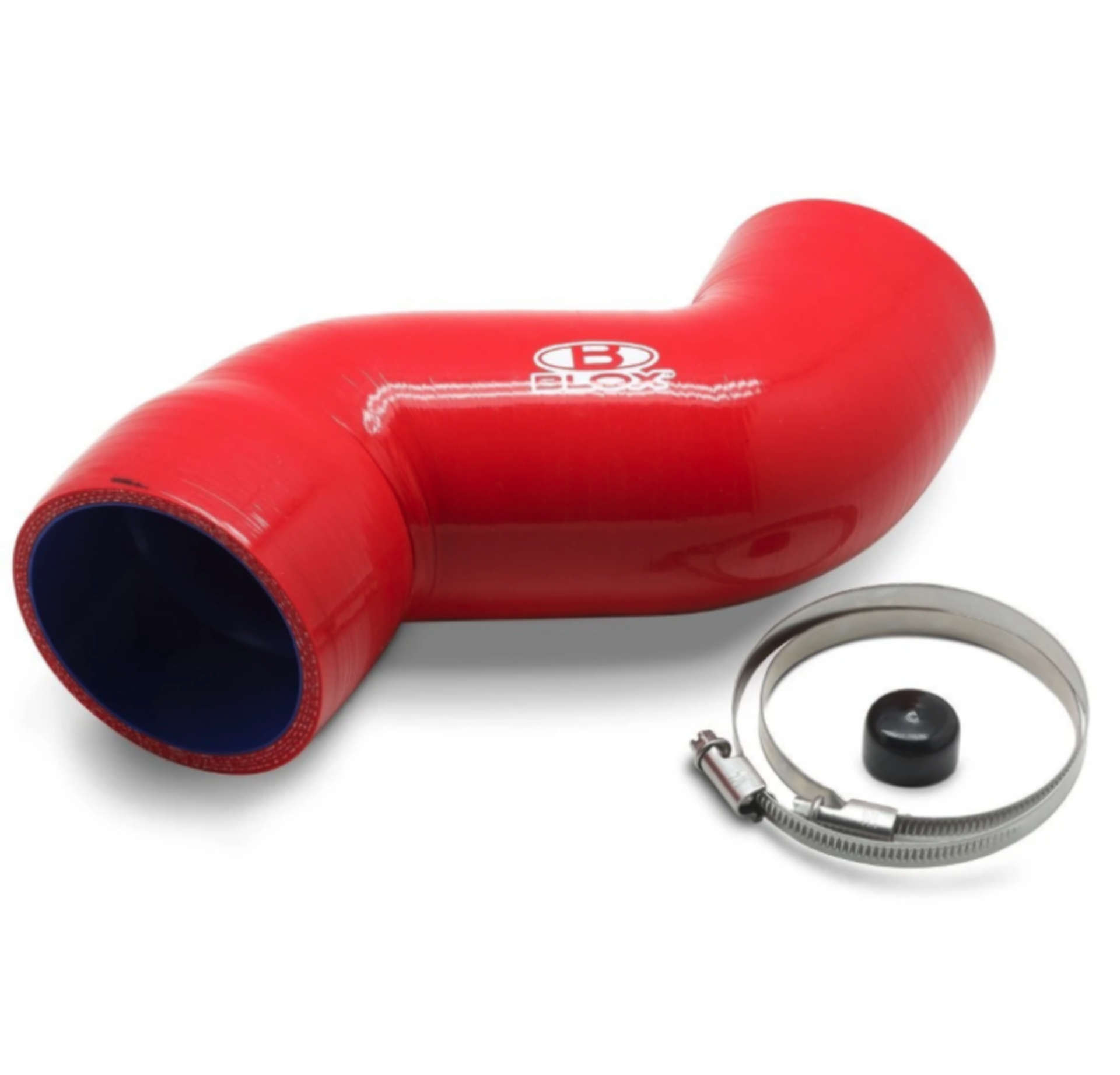 Picture of BLOX Racing 08-14 WRX - 08-20 STi Air Box Intake Hose - Red