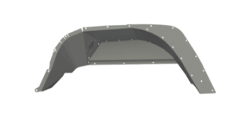 Picture of Road Armor 2020 Jeep Gladiator JT Stealth Rear Fender Liner Body Armor - Raw