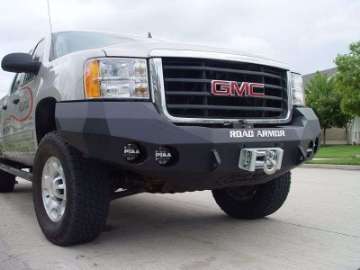 Picture of Road Armor 08-10 GMC 2500 Stealth Front Winch Bumper - Tex Blk