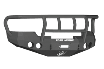 Picture of Road Armor 08-13 GMC 1500 Stealth Front Winch Bumper w-Titan II Guard - Tex Blk