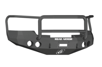 Picture of Road Armor 08-13 GMC 1500 Stealth Front Winch Bumper w-Lonestar Guard - Tex Blk