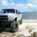 Picture of Road Armor 11-14 Chevy 2500 Stealth Front Winch Bumper w-Pre-Runner Guard - Tex Blk