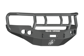 Picture of Road Armor 11-14 GMC 2500 Stealth Front Winch Bumper w-Titan II Guard - Tex Blk