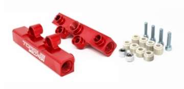 Picture of Torque Solution Top Feed Fuel Rails: 02-14 Subaru WRX - 07-18 STI - Red