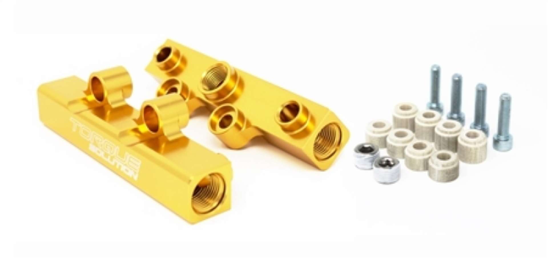 Picture of Torque Solution Top Feed Fuel Rails: 02-14 Subaru WRX - 07-18 STI - Gold