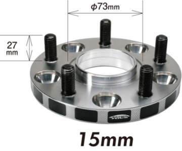 Picture of Project Kics 15mm Thick 12x1-25 66mm Hub 5-114-3 Wide Tread Spacers