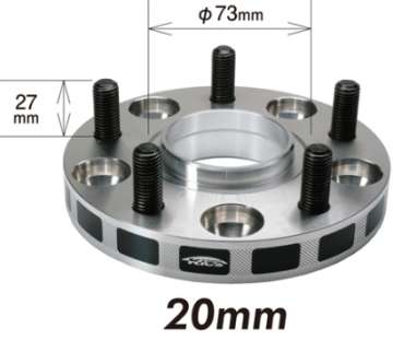 Picture of Project Kics 20mm Thick 12x1-50 60mm Hub 5-114-3 Wide Tread Spacers