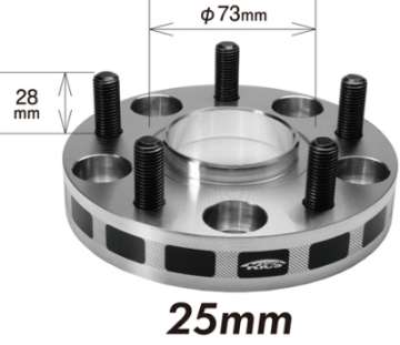 Picture of Project Kics 25mm Thick 12x1-50 60mm Hub 5-114-3 Wide Tread Spacers