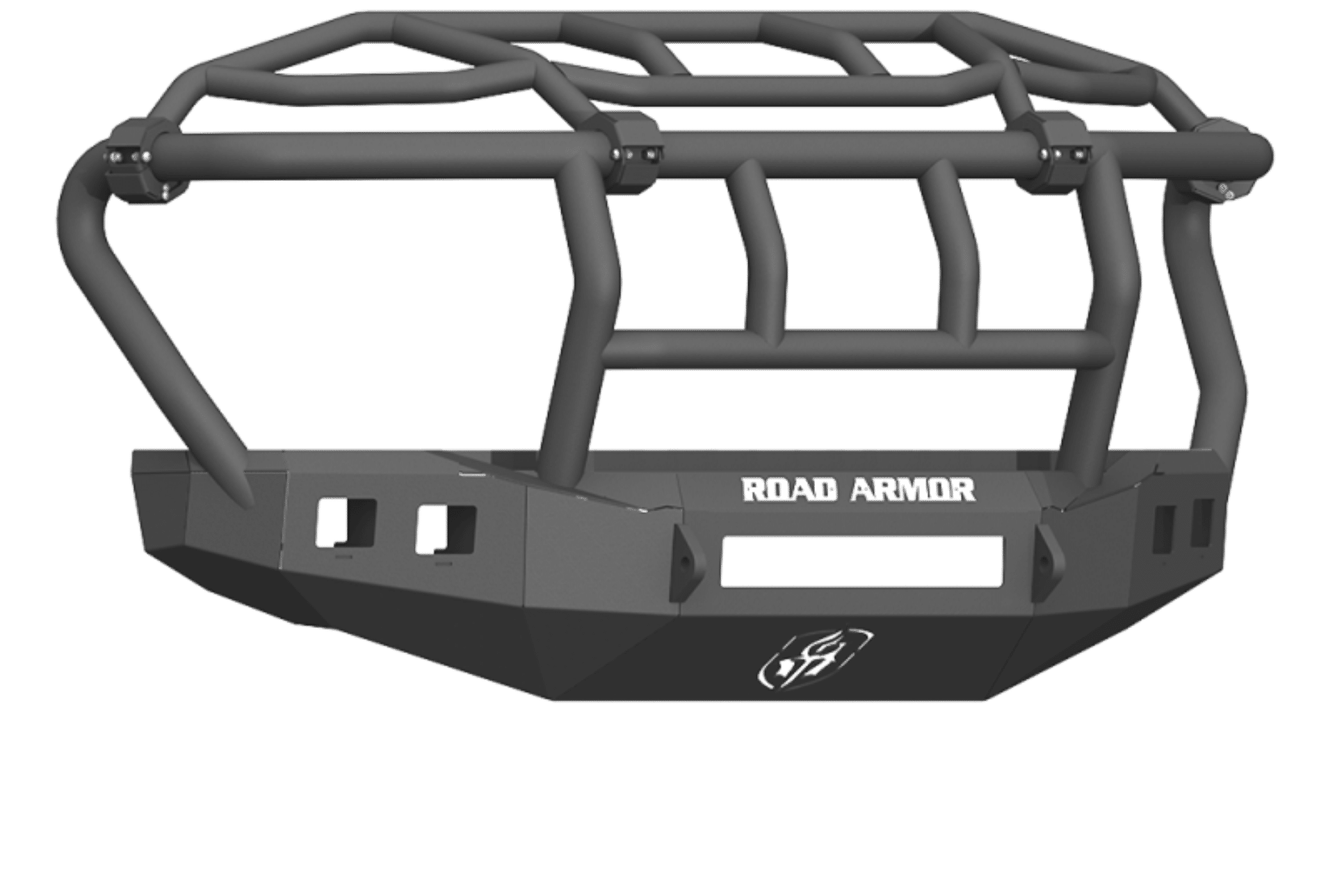 Picture of Road Armor 17-20 Ford F-250 Stealth Front Bumper w-Intimidator Guard - Tex Blk