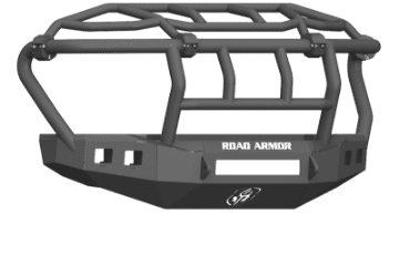 Picture of Road Armor 17-20 Ford F-250 Stealth Front Bumper w-Intimidator Guard - Tex Blk