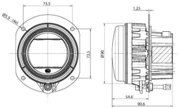 Picture of Hella 90mm LED L4060 Fog Light Module