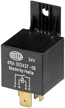 Picture of Hella Mini ISO Heavy Duty Relay 24V 60A SPST Qty- 1