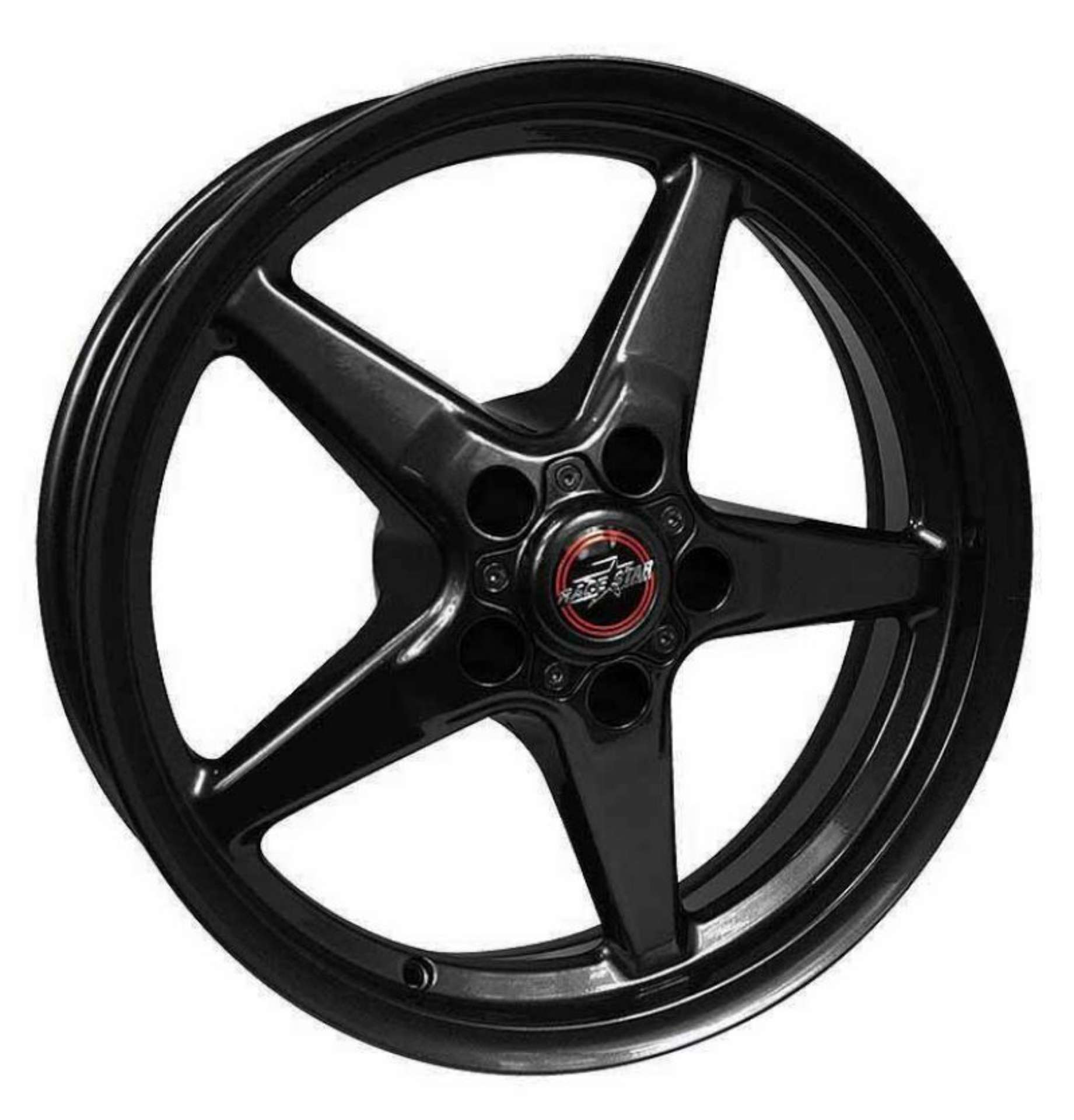 Picture of Race Star 92 Drag Star 17x7-00 5x5-00bc 4-25bs Direct Drill Gloss Black Wheel