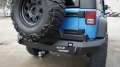 Picture of Road Armor 07-17 Jeep Wrangler JK Stealth Rear Non-Winch Bumper w-Tire Carrier - Tex Blk