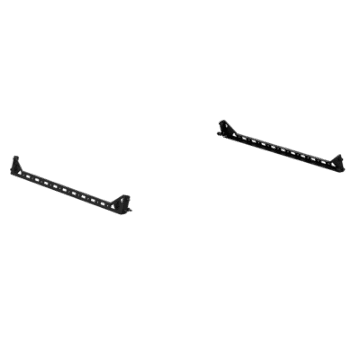 Picture of Road Armor TRECK Dual Lower 6-1-2ft Bed Accessory Rail Mounts - Tex Blk Pair