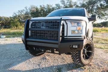 Picture of Road Armor 15-17 Ford F-150 Vaquero Front Bumper Full Guard - Tex Blk