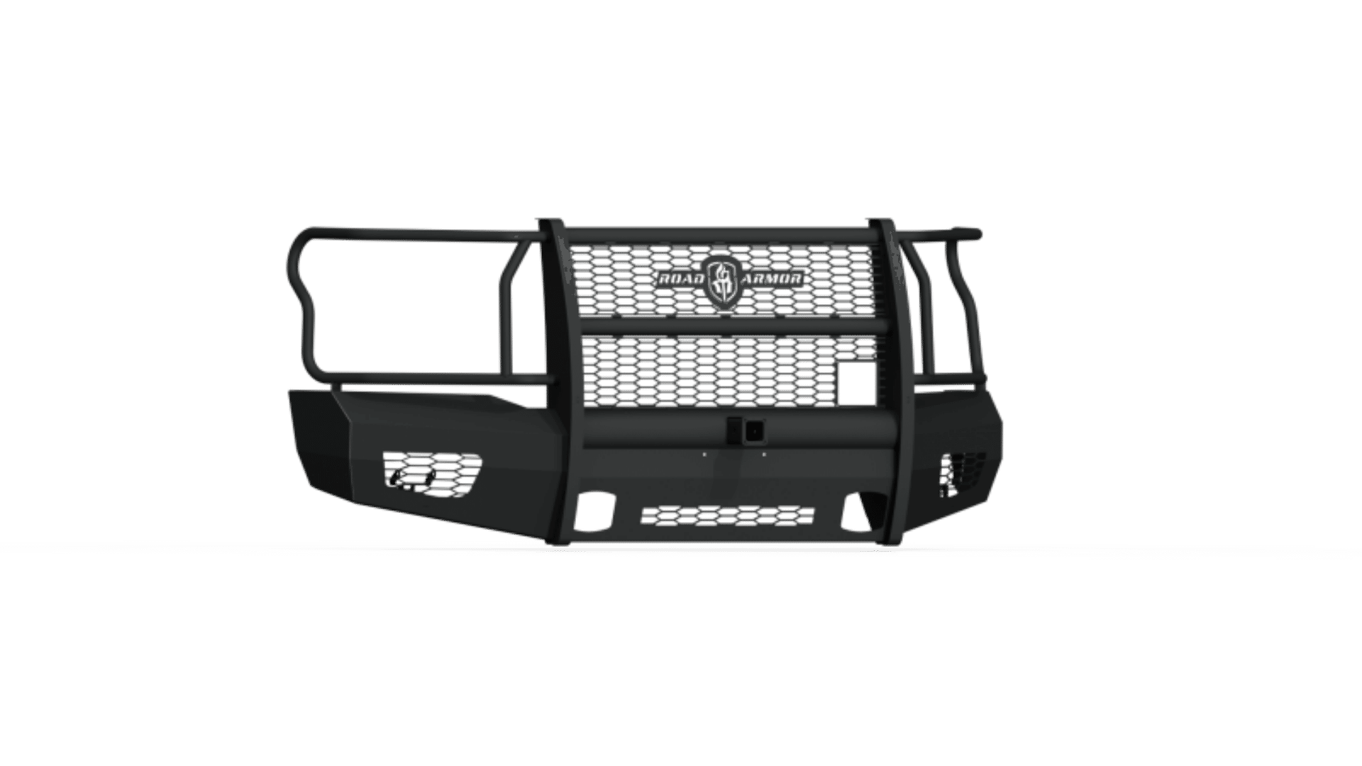 Picture of Road Armor 18-20 Ford F-150 Vaquero Front Bumper Full Guard 2in Receiver - Tex Blk