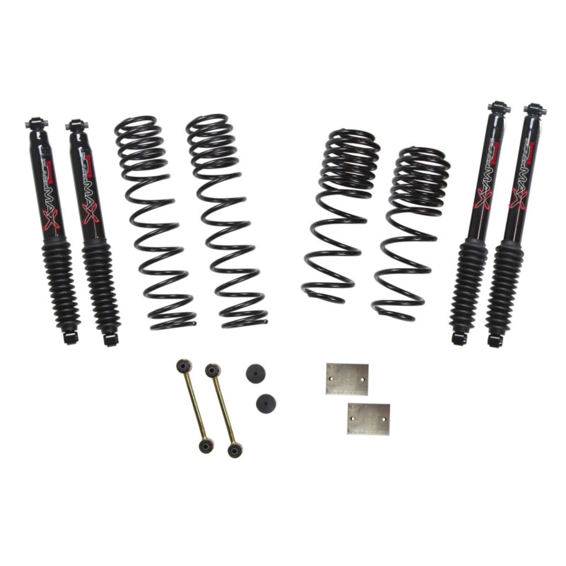 Picture of Skyjacker 2020 Jeep JL 4WD Rubicon Diesel 1-5in Dual Rate Long Trvl Sus Lift Kit w-Blk Max Shocks