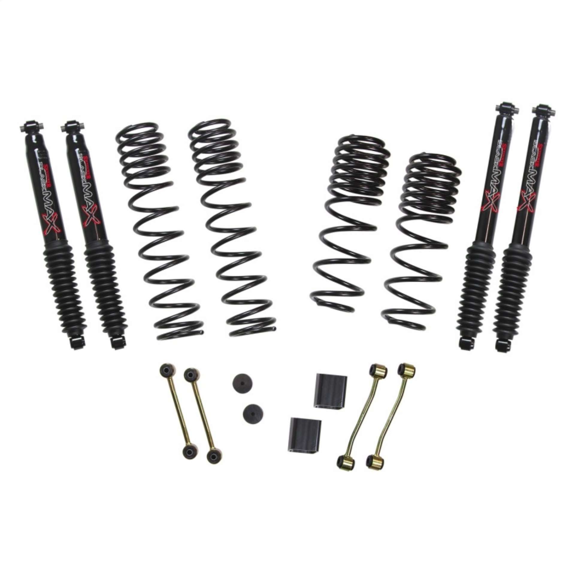 Picture of Skyjacker 2020 Jeep JL 4WD Rubicon Diesel 2-5in Dual Rate Long Trvl Sus Lift Kit w-Blk Max Shocks