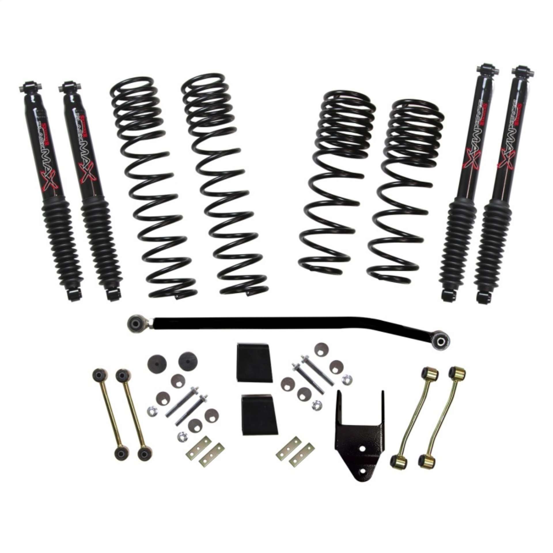 Picture of Skyjacker 2020 Jeep JL 4WD Rub Diesel 3-5-4in Dual Rate Long Trvl Sus Lift Kit w-Blk Max Shocks