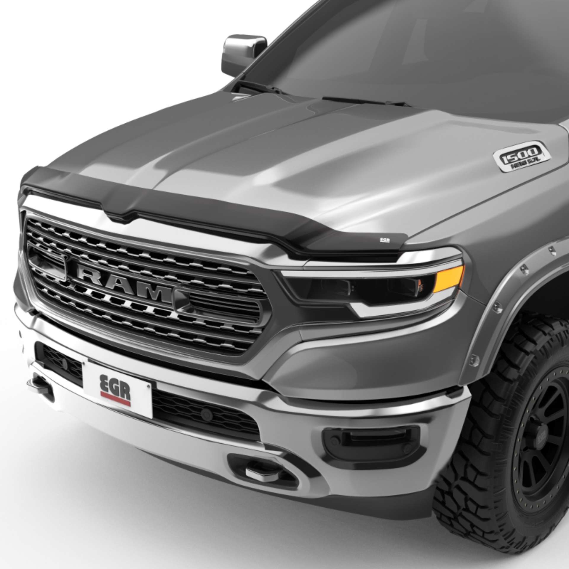 Picture of EGR 2019 Dodge Ram 1500 Superguard Hood Shield - Dark Smoke