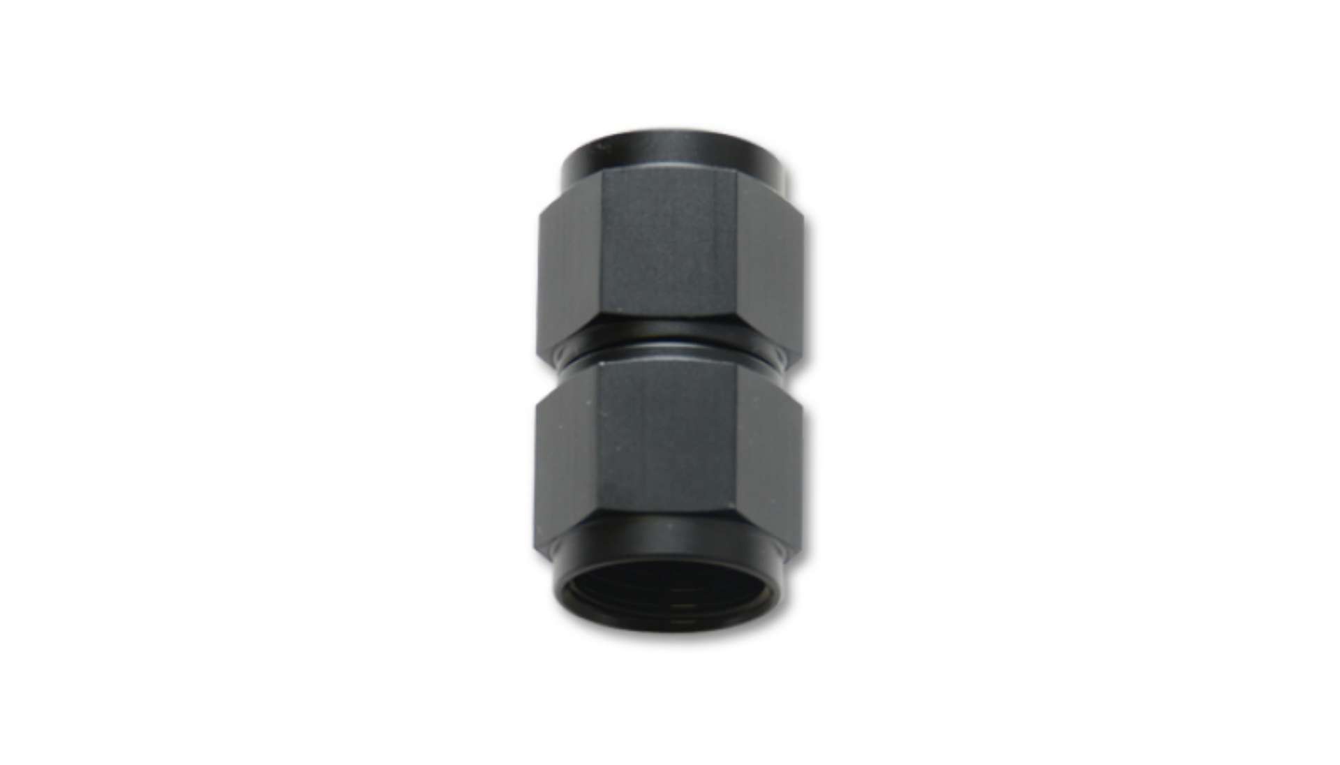 Picture of Vibrant Fitting Straight Coupler Union Adapter Female -10 AN to Female -12 AN Aluminum Black Anodize