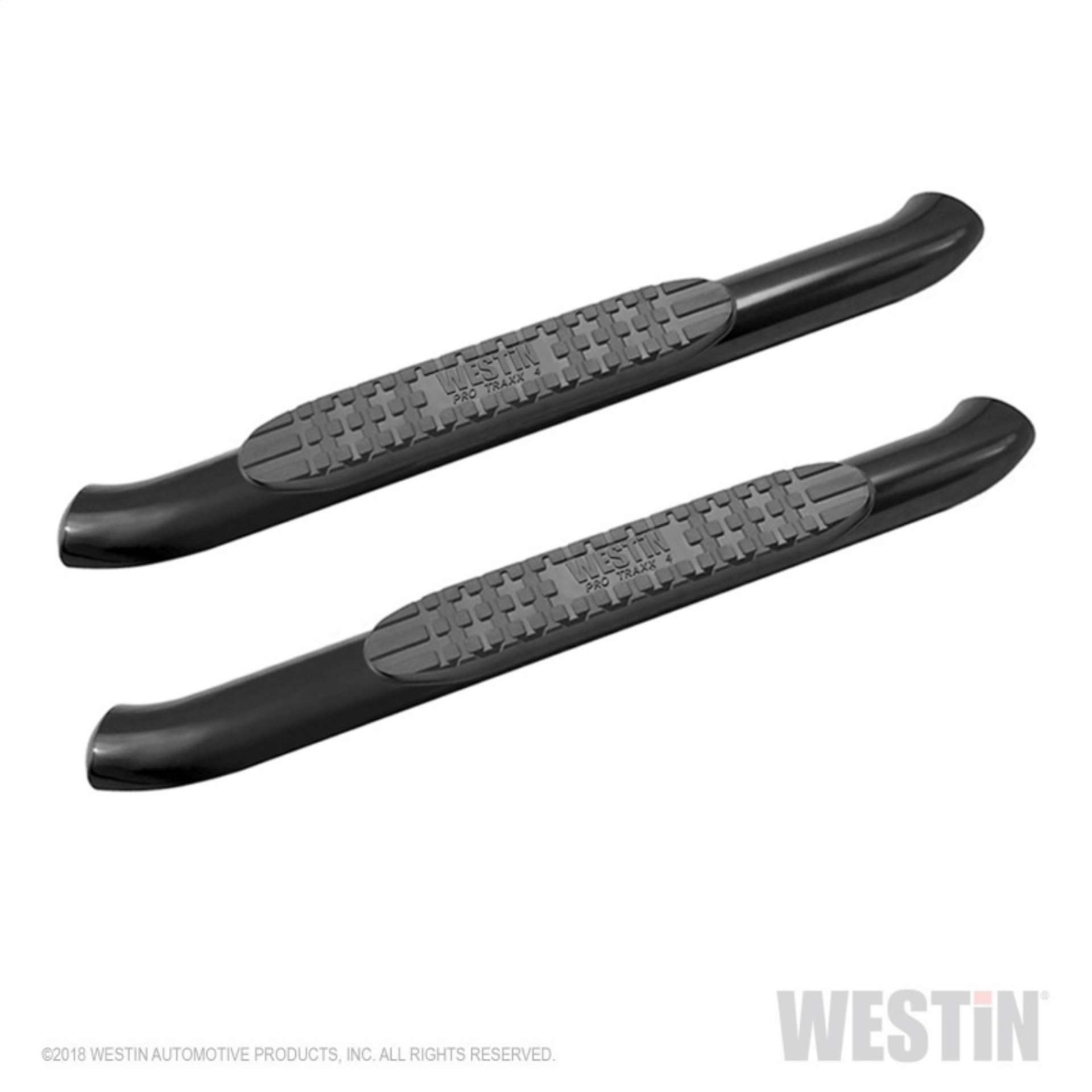 Picture of Westin 18-20 Jeep Wrangler JL 2DR PRO TRAXX 4 Oval Nerf Step Bars - Textured Black