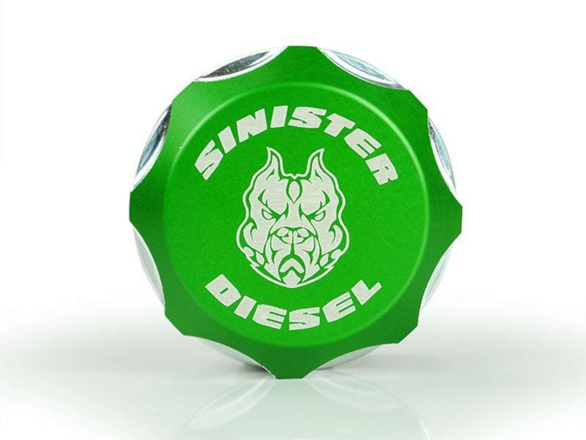 Picture of Sinister Diesel 13-17 Dodge-Ram 6-7 Cummins Billet Fuel Plug - Green