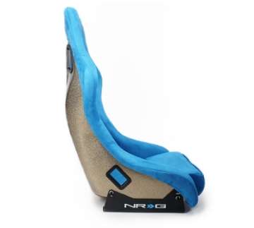 Picture of NRG FRP Bucket Seat ULTRA Edition - Medium Blue Alcantara-Pearlized Back