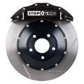 Picture of StopTech BMW 14-15 328i- 13 Active Hybrid 3 Front BBK w-Black ST60 Calipers Slotted 355X32mm Rotors