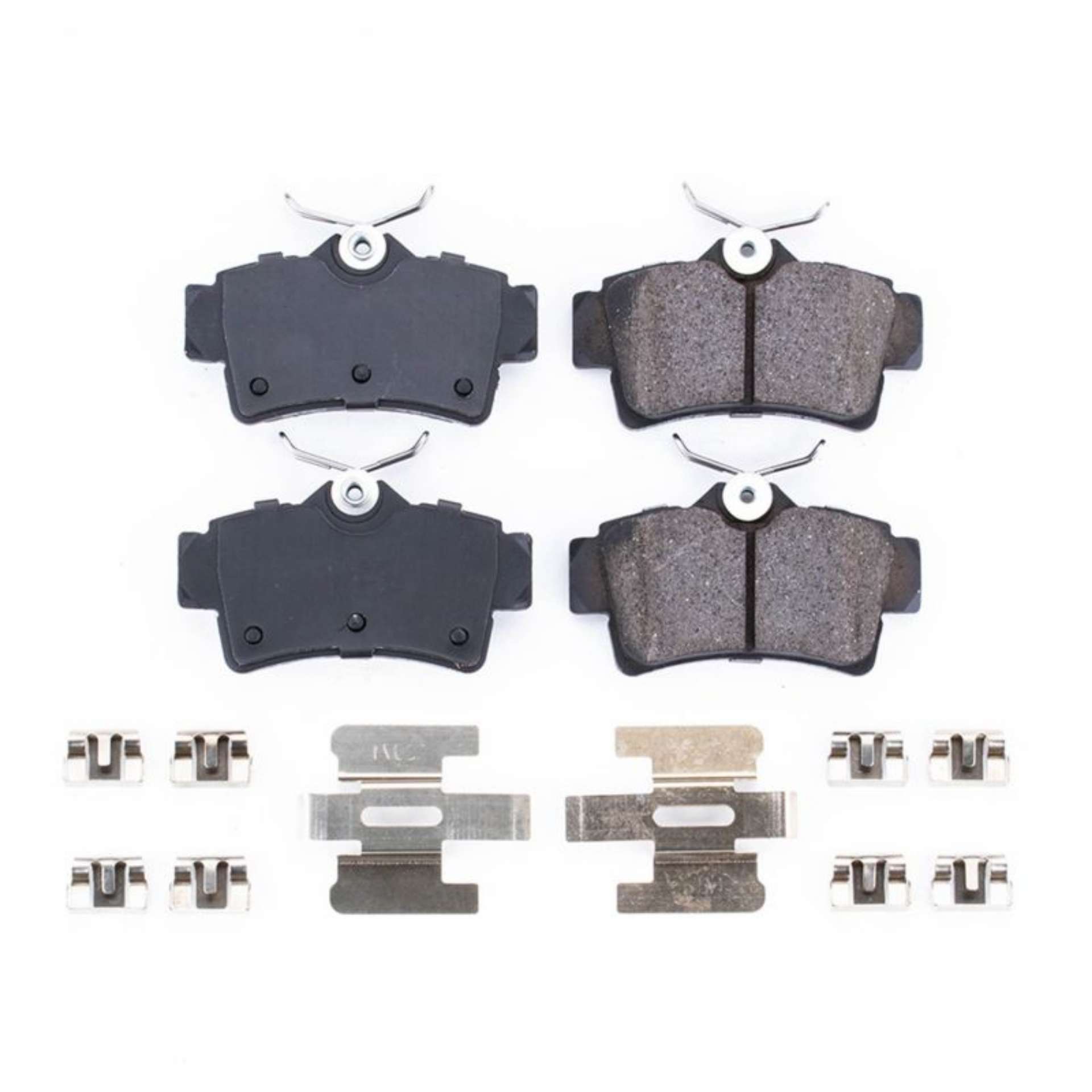 Picture of Power Stop 94-01 Ford Mustang Rear Z17 Evolution Ceramic Brake Pads w-Hardware