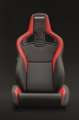 Picture of Recaro Sportster CS Nurburgring Edition Passenger Seat - Black-Red Leather-Black Leather