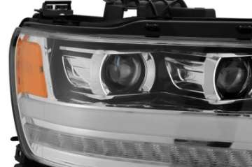 Picture of AlphaRex 19-20 Dodge Ram 1500 LUXX LED Proj Headlights Plank Chrome w-Activ Light-Seq Signal-DRL